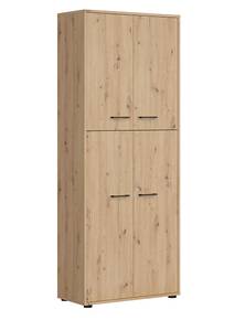 Aktenschrank Space Office Braun - Holzwerkstoff - 80 x 203 x 37 cm