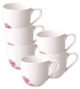 Espressotassen Rose Garden 6er Set Porzellan - 7 x 6 x 9 cm