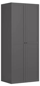 Kleiderschrank Flex Grau - Holzwerkstoff - 100 x 240 x 66 cm