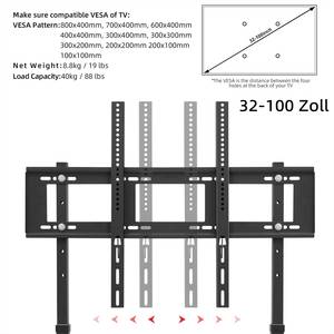 TV Standfuß TV Ständer für 32-100" Schwarz