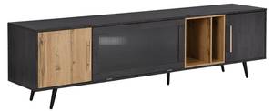 TV-Schrank Raffinierte Eleganz Ⅰ Grau - Holzwerkstoff - Holz teilmassiv - 40 x 55 x 200 cm