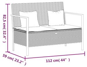 Banc de jardin 3028941 Gris