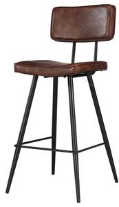 Tabouret de bar Texas (Lot de 2) Marron foncé