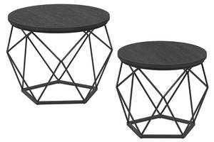 Couchtisch Asmara 2er-Set Schwarz