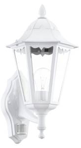 Wandlampe Außen NAVEDO Weiß - Glas - Metall - 20 x 42 x 28 cm