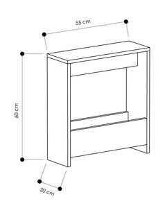 Table d'appoint Simpi Blanc