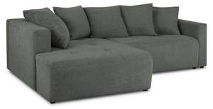 Schlaf-Ecksofa mit Box ELIE 4 Sitzplätze Grau