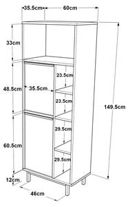 Küchenschrank Kvænangen Breite: 60 cm