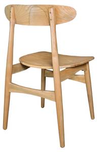 Stuhl SCANDI BLONDE Braun - Massivholz - 53 x 80 x 45 cm