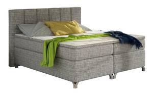 Boxspringbett WHISPER Silber / Grau - Silbergrau - Breite: 155 cm