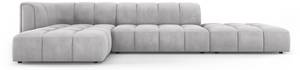 modulares Ecksofa SERENA 5 Sitzplätze Hellgrau