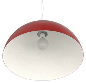 Suspension Cassis Rouge - Blanc - Abat-jour diamètre : 60 cm