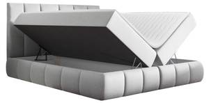 Boxspringbett Venezia Grau - Breite: 220 cm