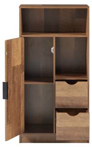 Badezimmerschrank Namsskogan Braun - Holzwerkstoff - 50 x 100 x 25 cm