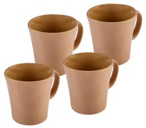 Kaffeetassenset Pisa (4-tlg.) Beige - Stein - 15 x 19 x 17 cm