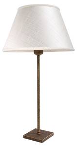 Lampe de chevet RAZAEL Marron - Gris - Blanc - Métal - Textile - 30 x 40 x 30 cm