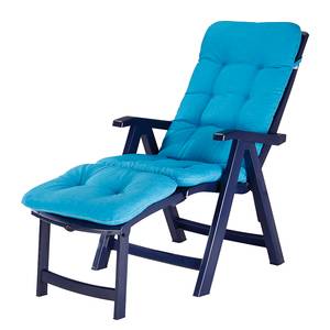 Ligstoelen Florida kunststof/geweven stof - blauw/turquoise