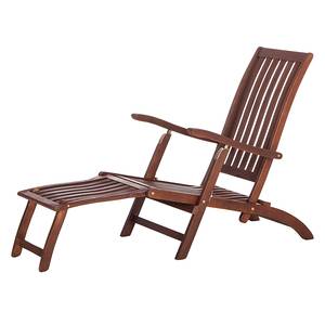 Chaise longue Euka Nature Bois d'eucalyptus Marron