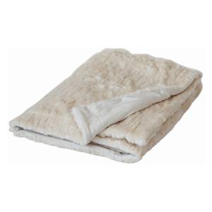 Decke Aneshka Fur Throw Acryl/Polyester - Natur - 130x150