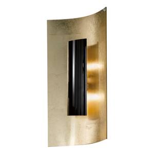 Wandleuchte Aura Gold 45 cm Metall / Glas - Gold / Schwarz - 2-flammig