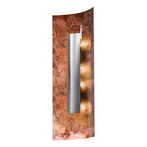 Wandleuchte Aura Herbst Metall / Glas - Bernstein / Silber - 3-flammig