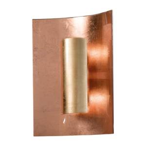 Wandleuchte Aura Kupfer 30 cm Metall / Glas - Kupfer / Gold - 2-flammig