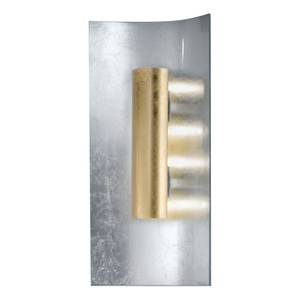 Wandleuchte Aura Silber 45 cm Metall / Glas - Silber / Gold - 2-flammig