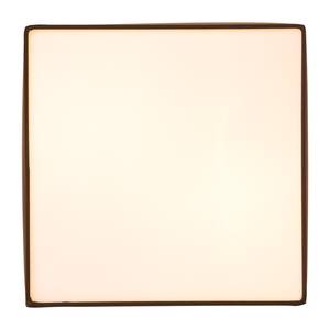 Lampada da soffitto Borris tessuto / ferro - Noce di cocco Marrone - Larghezza: 30 cm