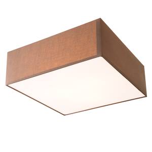 Plafondlamp Borris geweven stof/ijzer - Kokosnoot bruin - Breedte: 50 cm