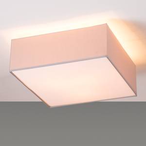 Lampada da soffitto Borris tessuto / ferro - Ghiaia - Larghezza: 50 cm