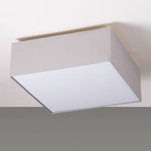 Lampada da soffitto Borris tessuto / ferro - Ghiaia - Larghezza: 50 cm