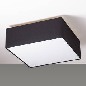 Plafonnier Borris Tissu / Fer - Noir - Largeur : 50 cm