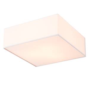 Lampada da soffitto Borris tessuto / ferro - Bianco - Larghezza: 50 cm