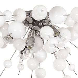 Plafondlamp Bubbles staal/glas zilverkleurig 6 lichtbronnen