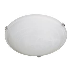 Plafondlamp 2 lichtbronnen mat nikkelkleurig 40cm