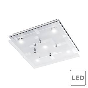 LED-Deckenleuchte Chiron Chrom/Glas - Silber