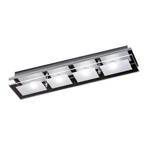 LED-Deckenleuchte Chiron Eisen Silber 4-flammig