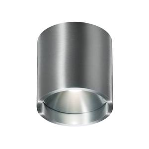 Plafondlamp DORA 1- zilverkleurig metaal Zilver - Metaal - Hoogte: 8 cm