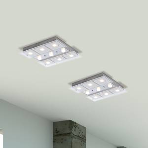 Plafondlamp Feld ijzer zilverkleurig 9 lichtbronnen