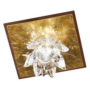 Deckenleuchte  Fiore Cristallo Metall/Glas Gold 1-flammig