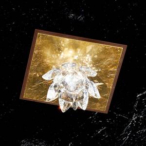 Deckenleuchte  Fiore Cristallo Metall/Glas - Gold - 1-flammig