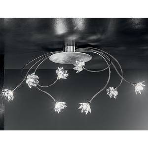 Lampada da soffitto Fiorella Silber Metallo/Vetro 8 luci