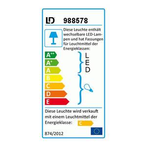 LED-Deckenleuchte Karimu Metall/ Glas - Silber