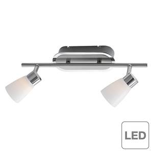 LED-Deckenleuchte Lesath Metall - Silber/Weiß