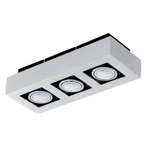 Plafondlamp Loke aluminium/staal - Aantal lichtbronnen: 3