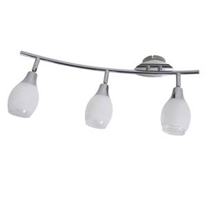 Lampada da soffitto Metallo/Vetro Color argento 3 luci