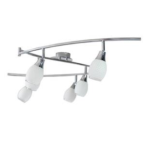 Lampada da soffitto Metallo/Vetro Color argento 6 luci