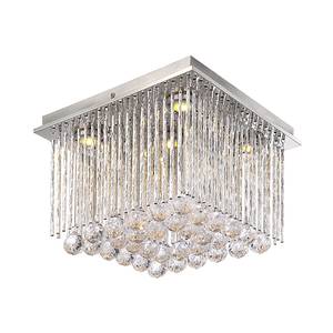 Lampada da soffitto MILADY Metallo Color argento 5 luci