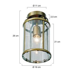 Lampada da soffitto Pimpernel 1 luce Ottone brunito 16 cm