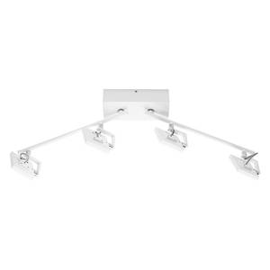 Lampada da soffitto LED Reinberg Metallo - Bianco/Color argento